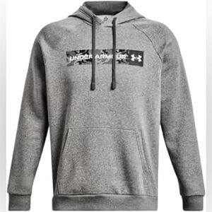 Under Armour Men’s Rival Fleece Camo Chest Stripe Hoodie, NEW